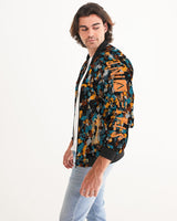 Blue and Orange Camo SMC Men's Bomber Jacket