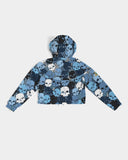 Skull Bite Camo SMC Women's Cropped Windbreaker