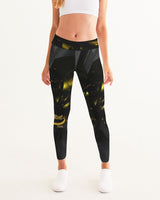 Black & Yellow SMC Women's Yoga Pants