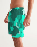 Lime Green Camo SMC Men's Swim Trunk