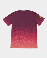 Burgundy Graffiti Spray SMC Men's Tee