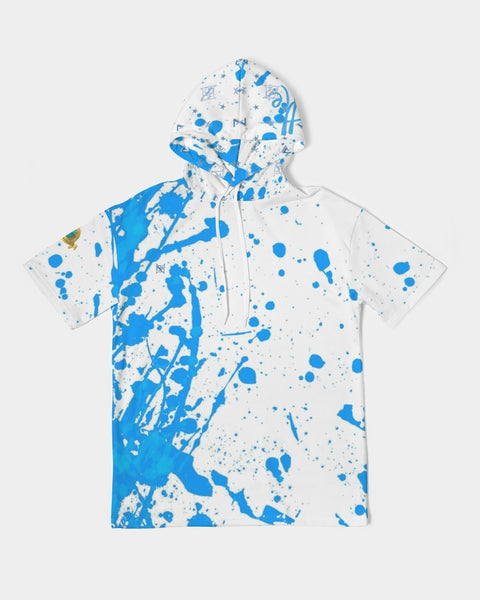 Blue Splatter SMC1 Men's Hoodie