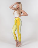 Yellow Drop SMC Women's Belted Tapered Pants