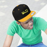 State-Mint Snap Back Hat - Yellow Logo