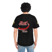 Red and Black SMC Wrap Men's Baseball Jersey