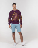 Burgundy Gold Splatter SMC Men's Pullover Sweater