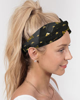 Black & Yellow SMC Twist Knot Headband Set