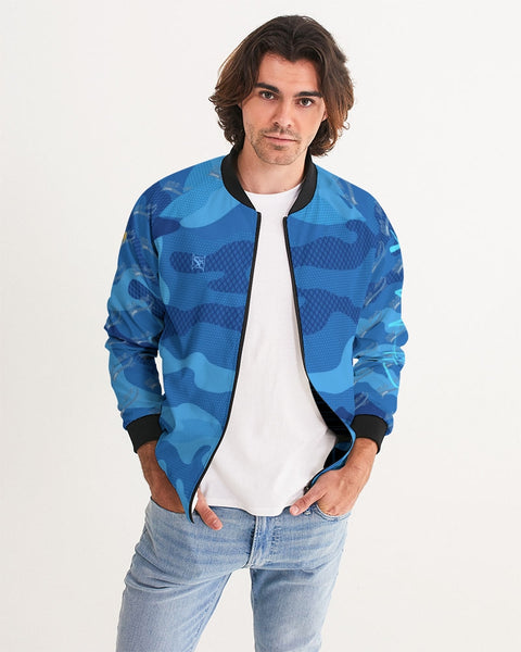 Blue Camo SMC Men's Bomber Jacket