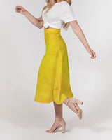 Yellow Paper SMC Women's A-Line Midi Skirt