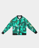 Lime Green Camo SMC Women's Bomber Jacket