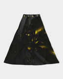 Black & Yellow SMC Women's A-Line Midi Skirt