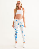 Blue Splatter SMC1 Women's Yoga Pants