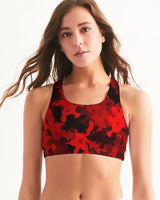 Red Camo SMC x2 Women's Seamless Sports Bra