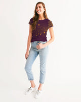 Burgundy Gold Splatter SMC Women's Tee