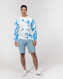 Blue Splatter SMC1 Men's Pullover Sweater