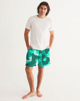 Lime Green Camo SMC Men's Swim Trunk