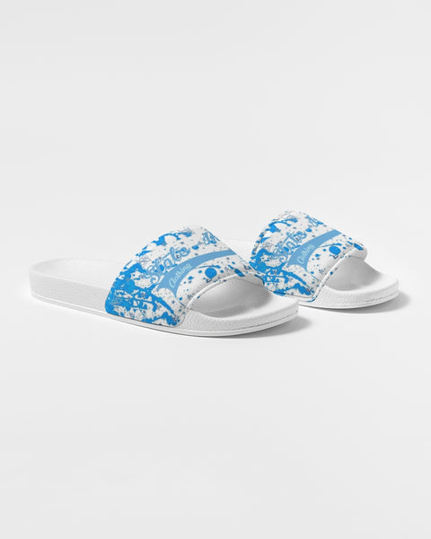 Blue Splatter SMC1 Women's Slide Sandal