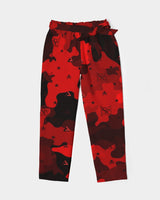 Red Camo SMC x2 Women's Belted Tapered Pants