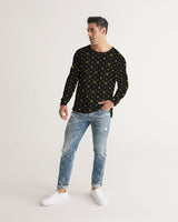 Gold Strech Logo Black SMC Men's Long Sleeve Tee