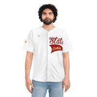 Crisp White SMC Wrap Men's Baseball Jersey