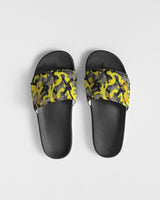 Yellow Grey Camo Women's Slide Sandal