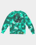 Lime Green Camo SMC Men's Classic French Terry Crewneck Pullover