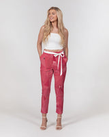 Pink Triangles SMC Women's Belted Tapered Pants