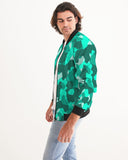 Lime Green Camo SMC Men's Bomber Jacket