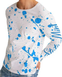 Blue Splatter SMC1 Men's Long Sleeve Tee