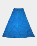 Blue Wrinkle SMC Women's A-Line Midi Skirt