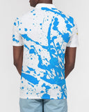 Blue Splatter SMC1 Men's Slim Fit Polo