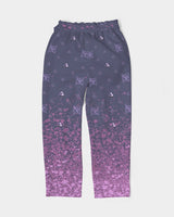 Purple Graffiti Spray SMC Women's Belted Tapered Pants