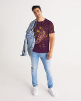 Burgundy Gold Splatter SMC Men's Tee