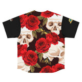 Rose Skull SMC Men's Baseball Jersey