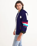 Dark blue Squares SMC Men's Bomber Jacket