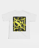 Yellow Grey Camo Kids Graphic Tee