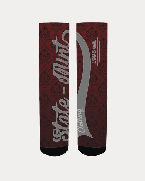 Burgundy Slim  SMC Men's Socks