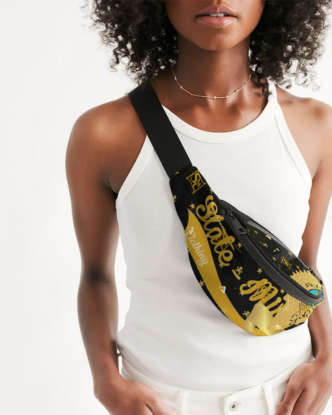 Black & Yellow SMC Crossbody Sling Bag