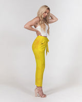 Yellow Paper SMC Women's Belted Tapered Pants