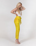 Yellow Paper SMC Women's Belted Tapered Pants