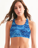 Blue Camo SMC Women's Sports Bra