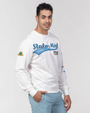 StateMint Blue Logo Men's Classic French Terry Crewneck Pullover