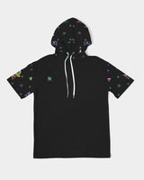 Invert Vanta Black SMC Pattern Men's Premium Heavyweight Short Sleeve Hoodie