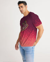 Burgundy Graffiti Spray SMC Men's Tee