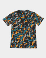 Blue and Orange Camo SMC Men's Tee