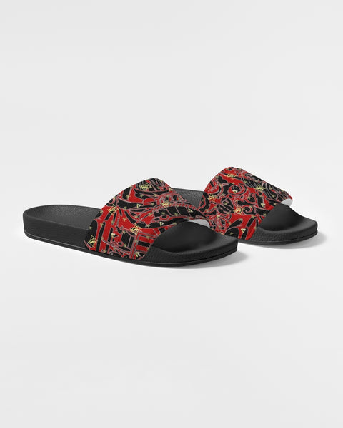 Vanta Black Red Sketch Women's Slide Sandal