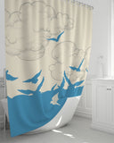 Sea Birds SMC Shower Curtain 72"x72"