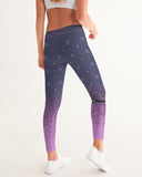 Purple Graffiti Spray SMC Women's Yoga Pants