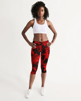 Red Camo SMC x2 Women's Mid-Rise Capri