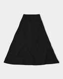 Vanta Black SMC Women's A-Line Midi Skirt